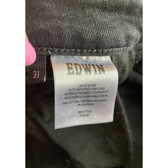 Edwin Wide Leg Black Jeans - Picture 7 of 7